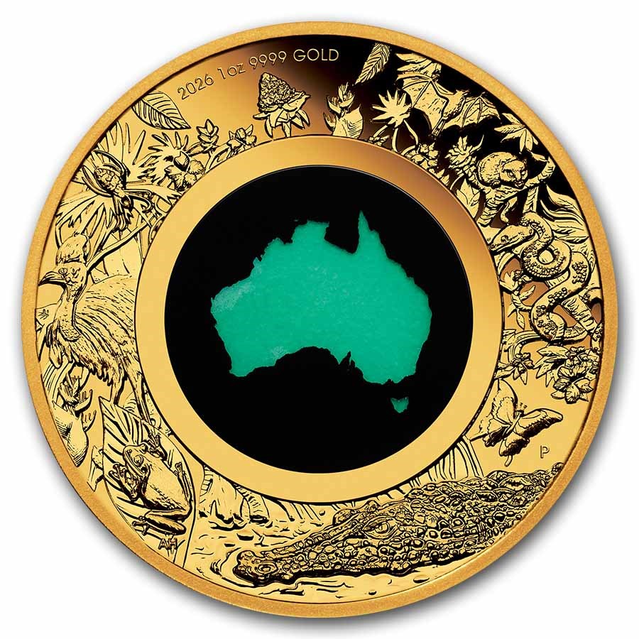 2026 AUS 1 oz Gold Chrysoprase Great Southern Land Proof