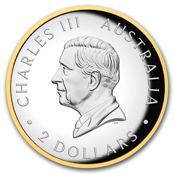 2026 AUS 2 oz Silver Gilded Australian Kookaburra Proof (HR)