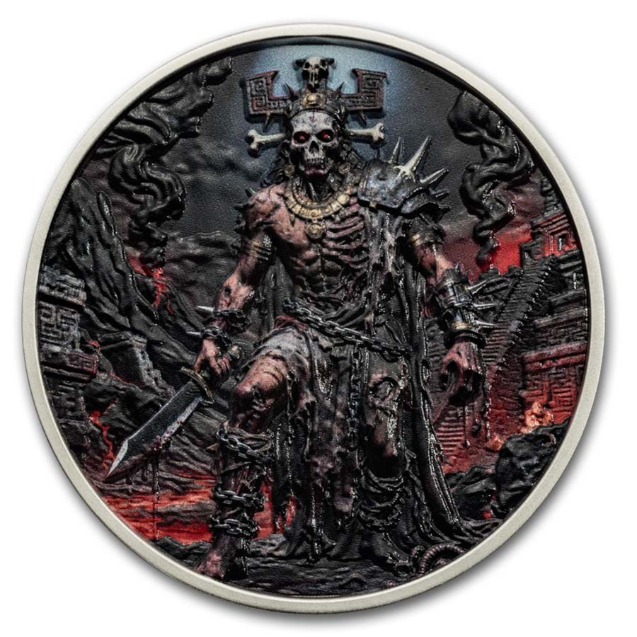 2026 Liberia 2 oz Silver Aztec Heritage: Xipe Totec (Box & COA)
