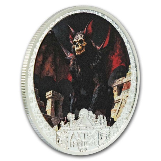 2026 Liberia 1/2 oz Silver Aztec Heritage: Camazotz (Blister Pkg)