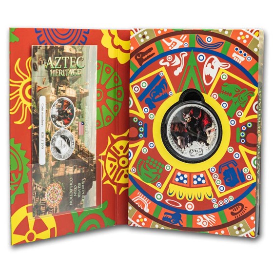 2026 Liberia 1/2 oz Silver Aztec Heritage: Camazotz (Blister Pkg)