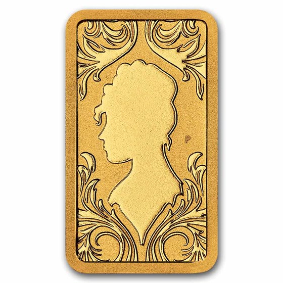 1 gram Gold Bridgerton Minted Bar (in card)