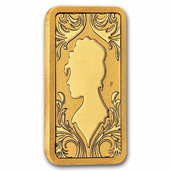 1 gram Gold Bridgerton Minted Bar (in card)