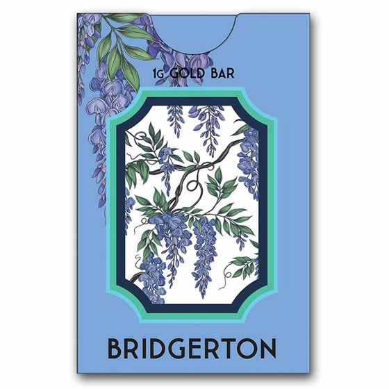 1 gram Gold Bridgerton Minted Bar (in card)