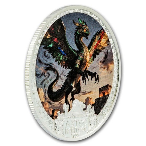 2026 Liberia 1/2 oz Silver Aztec Heritage: Quetzalcoatl