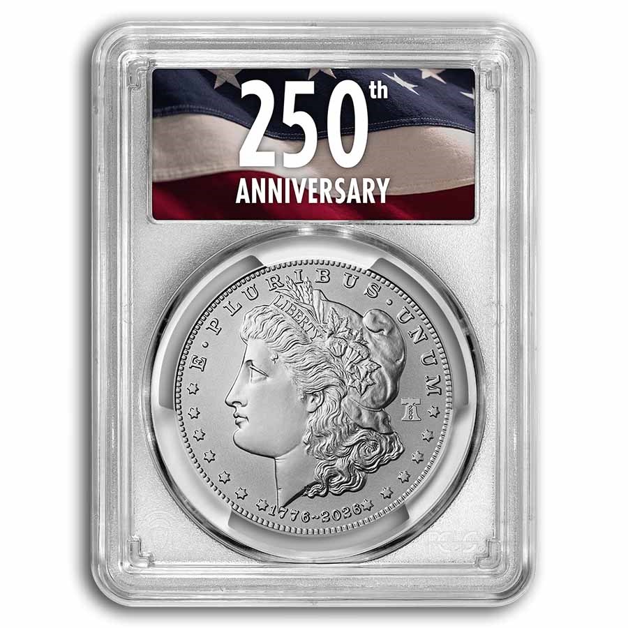 2026 Silver Morgan Dollar MS-70 PCGS (250 Privy, AR, 250th)