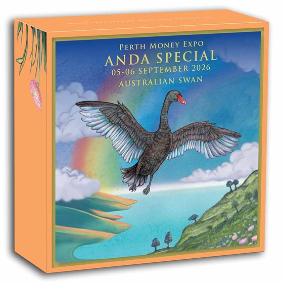2026 Australia 1 oz Silver Colorized Black Swan (Box, COA)