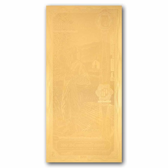 5 California Goldback - Aurum Gold Foil Note (24k)