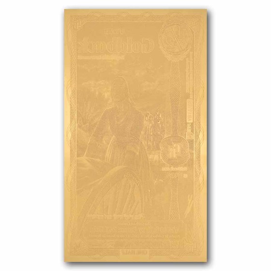 1/2 Utah Goldback - Aurum Gold Foil Note 24k (New)