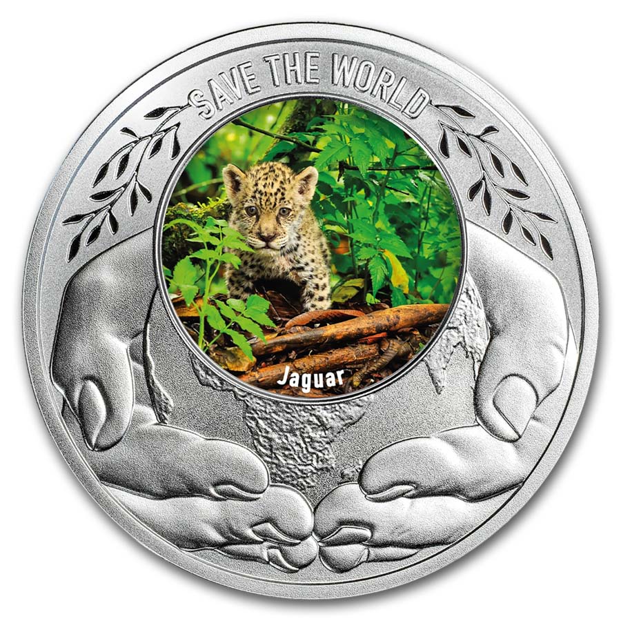 2026 Republic of Cameroon Silver Save the World: Jaguar