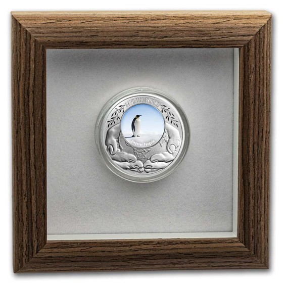 2026 Republic of Cameroon Silver Save the World: Emperor Penguin