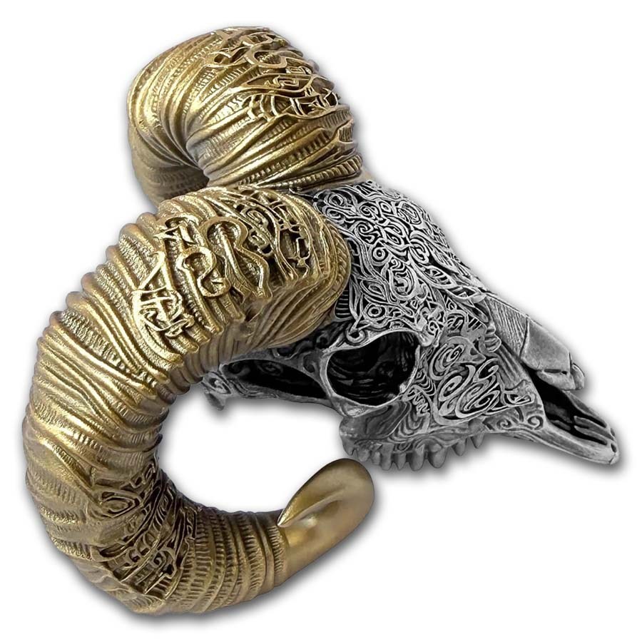 2026 Cameroon 2 oz Silver Carved Skull: The Sovereign 3D Coin