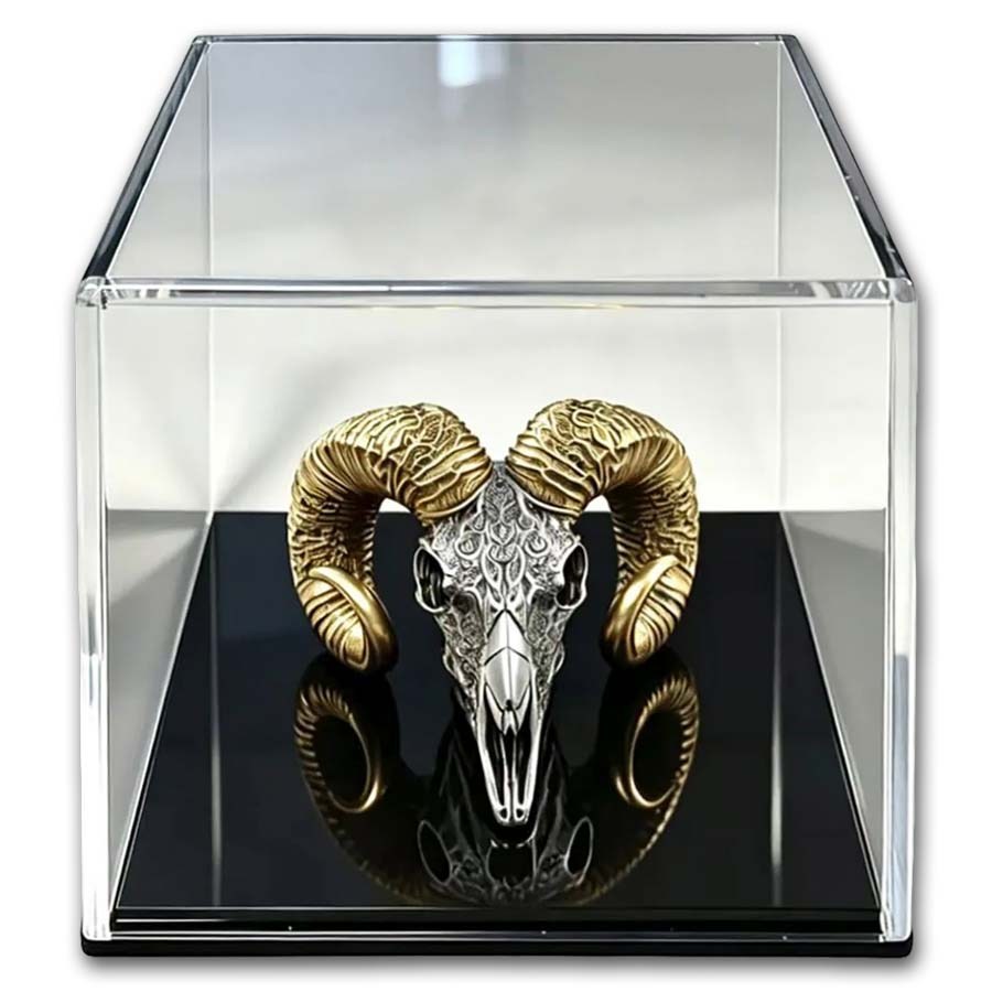 2026 Cameroon 2 oz Silver Carved Skull: The Sovereign 3D Coin