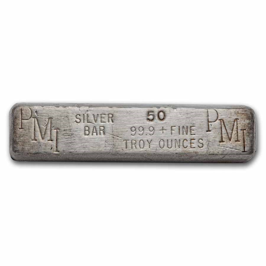 50 oz Silver Bar - PMI