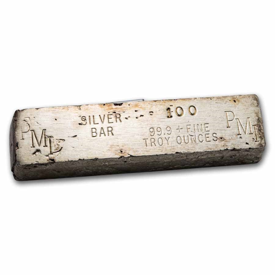 100 oz Silver Bar - PMI