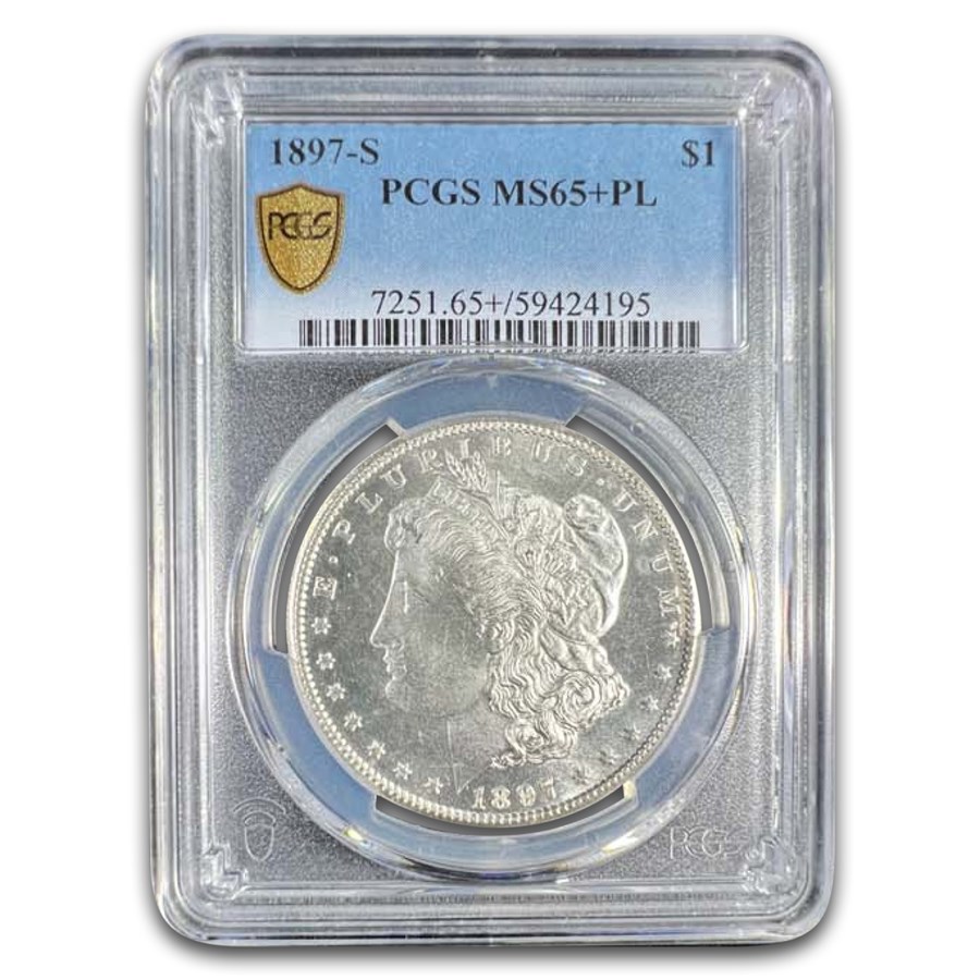 1897-S Morgan Dollar MS-65+ PCGS (PL)