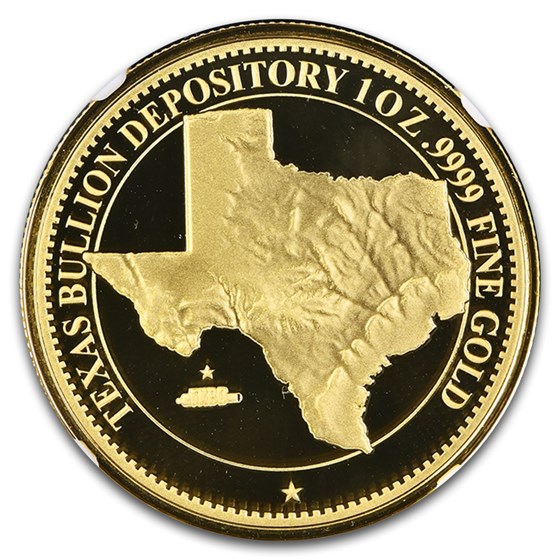 2025 Texas Bullion Depository 1 oz Gold Commem PF-70 NGC FDI