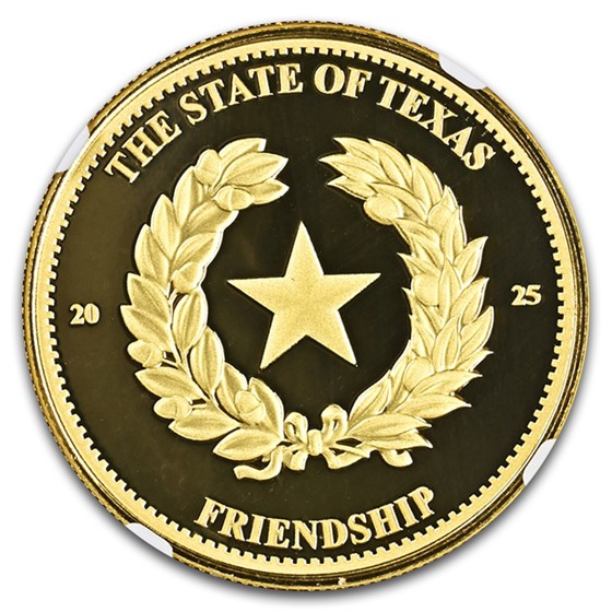 2025 Texas Bullion Depository 1 oz Gold Commem PF-70 NGC FDI
