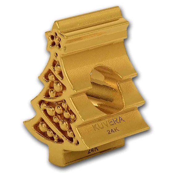 Kuvera 24K Christmas Tree Charm