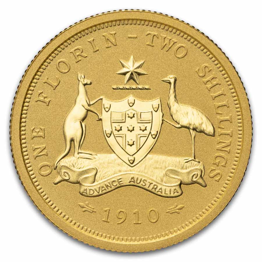 2021 Australia 1/4 Gold Florin (1910-2021) BU