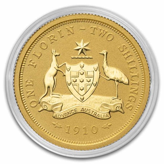 2021 Australia 1/4 Gold Florin (1910-2021) BU