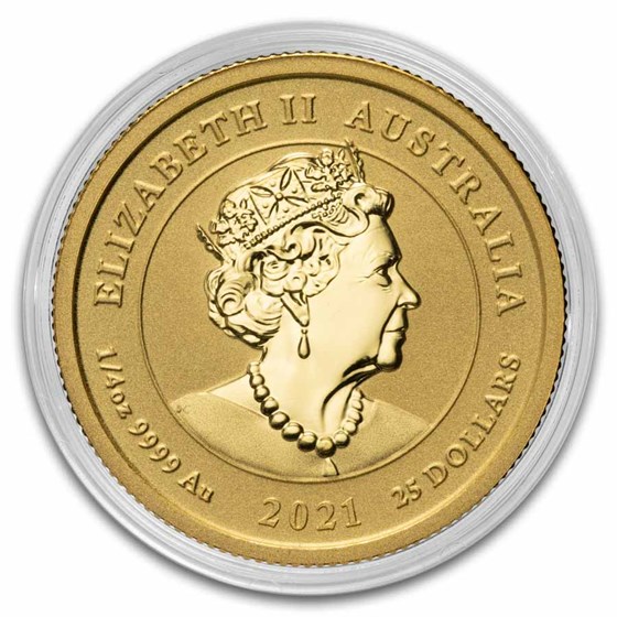 2021 Australia 1/4 Gold Florin (1910-2021) BU