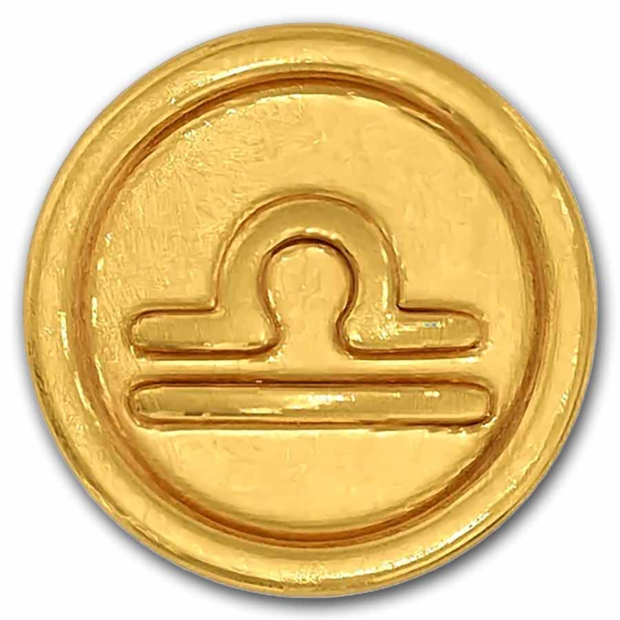 Kuvera 24K Zodiac Libra Charm
