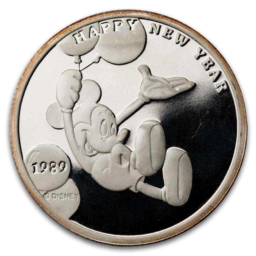 1 oz Silver Round - Disney/Mickey's New Year (Capsule Only)