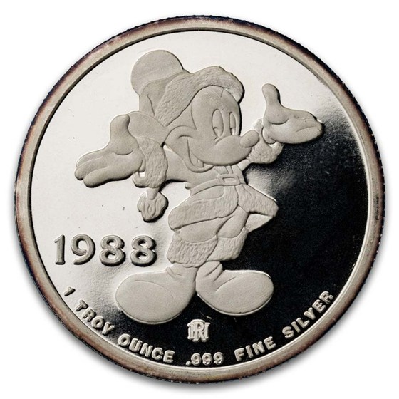 1 oz Silver Round - Disney/Mickey's New Year (Capsule Only)