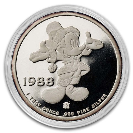 1 oz Silver Round - Disney/Mickey's New Year (Capsule Only)