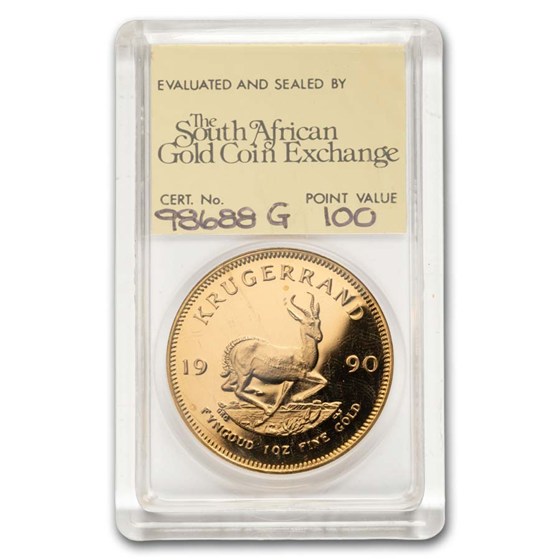 1990 South Africa 4-Coin Gold Krugerrand Proof Set (SAGCE)