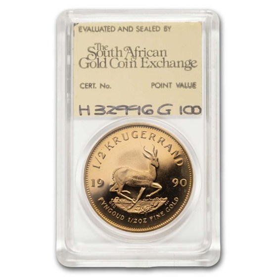 1990 South Africa 4-Coin Gold Krugerrand Proof Set (SAGCE)