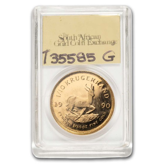 1990 South Africa 4-Coin Gold Krugerrand Proof Set (SAGCE)