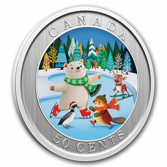2026 Canada 50-Cent Lenticular Whimsical Winter Polar Bear