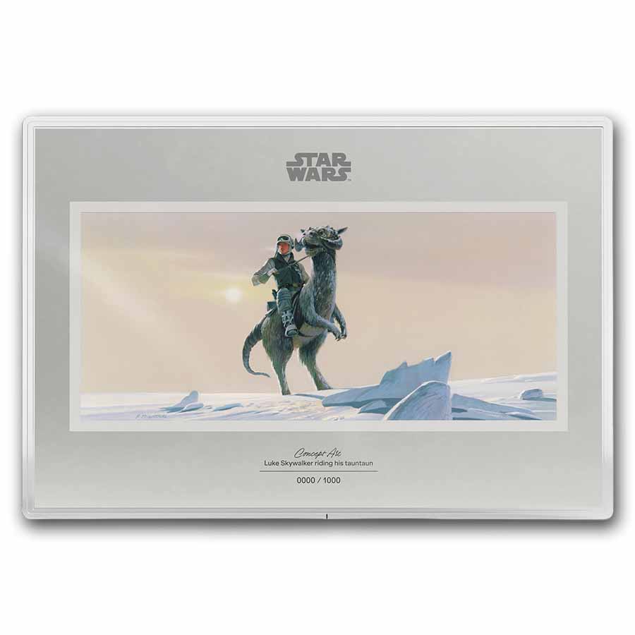2026 Niue 20g Silver $2 Star Wars: Luke Riding His Tauntaun Foil