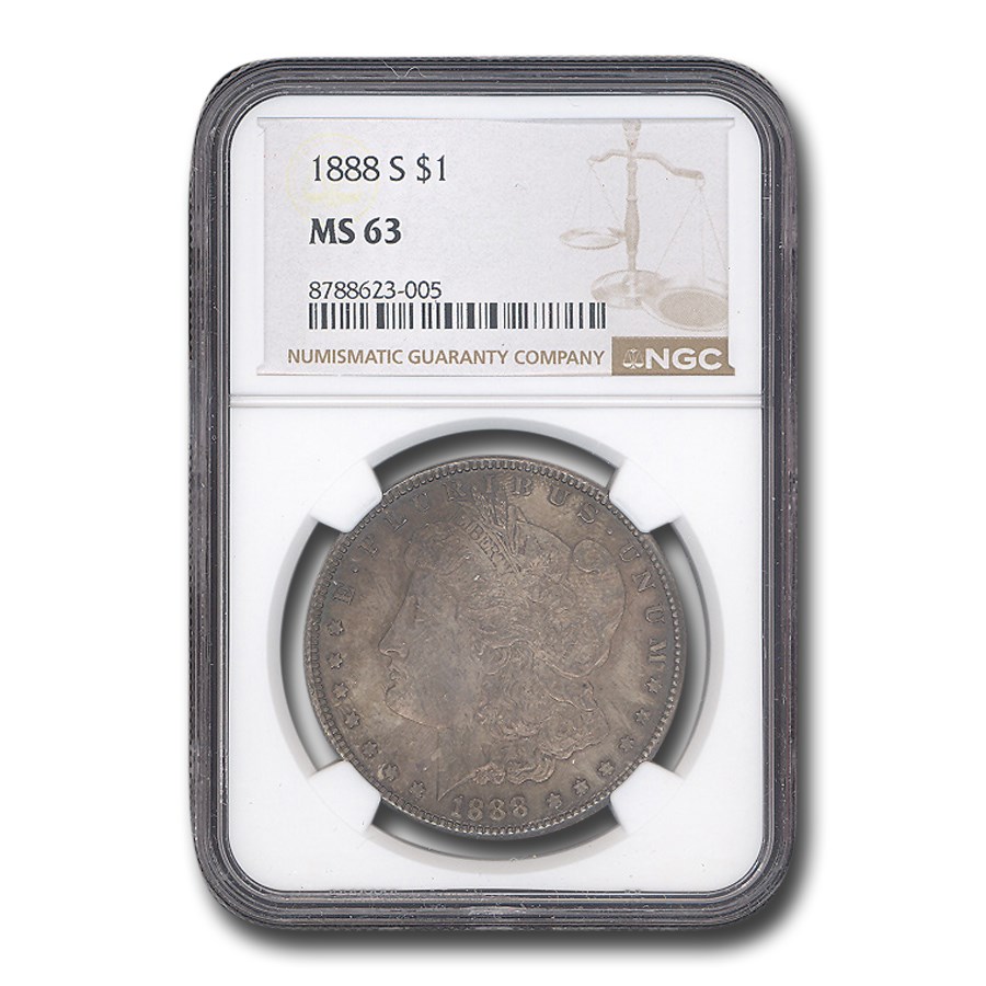 1888-S Morgan Dollar MS-63 NGC (Toned)