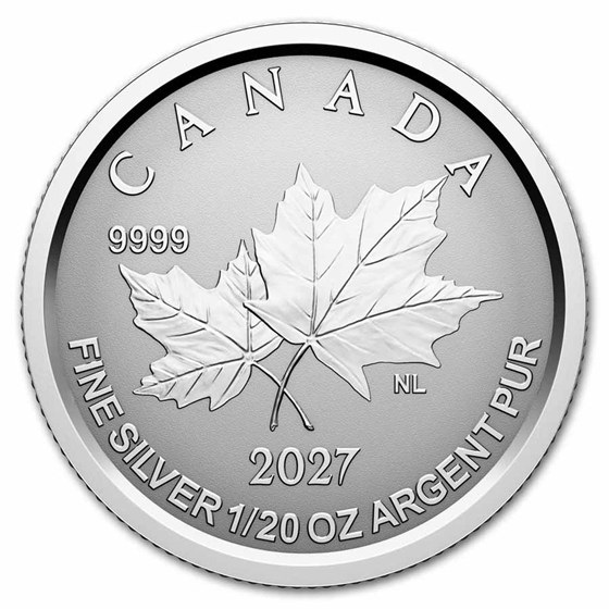 2027 5-Coin Silver Autumn Leaves Fractional Set (Box/COA)