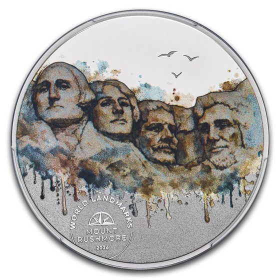 2026 Cook Islands 1/2 oz Silver Mount Rushmore PR-70 PCGS FDI