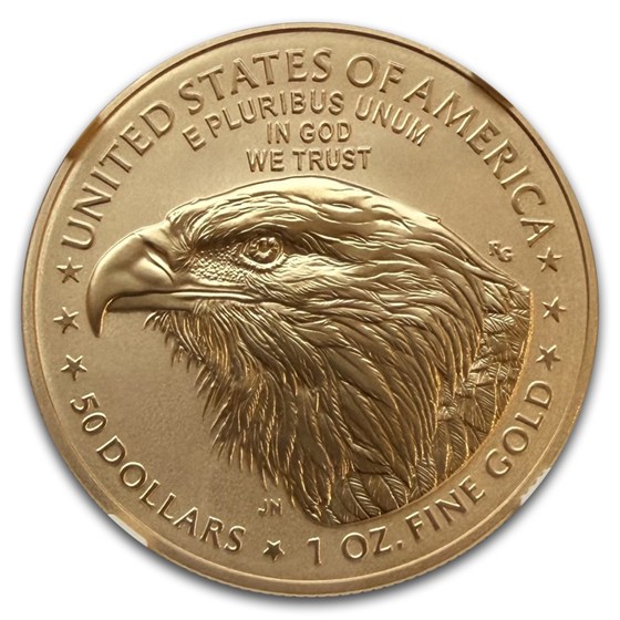 2026-W 1 oz Burnished Gold Eagle Dual Date MS-70 NGC (ER, 250th)