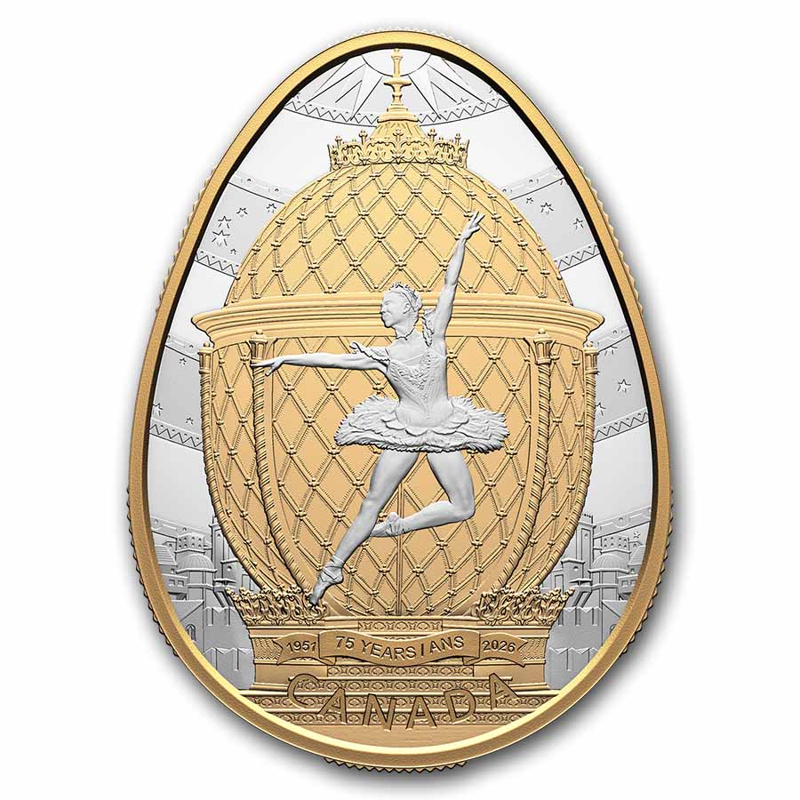 2026 RCM 1 oz Ag $20 75th Anniv. of the National Ballet of Canada