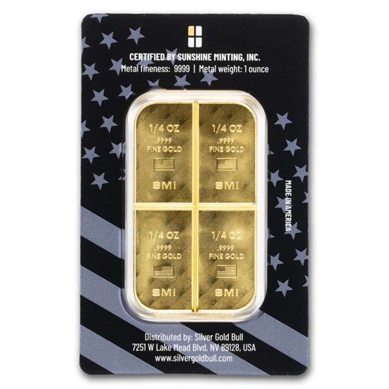 1 oz Gold Bar - America250™ (Breakaway Gold Bar. In Assay)