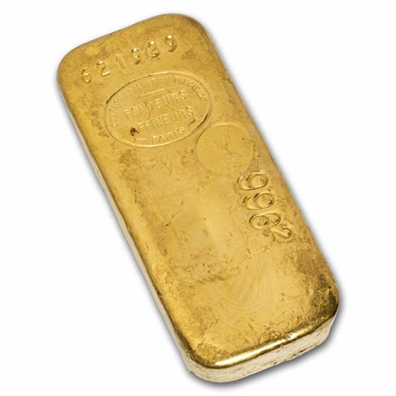 1 kilo Gold Bar - 1966 Métaux Précieux (Paris, w/ COA, #621939)