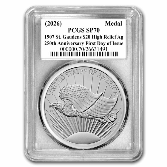 2026 Best of the Mint Saint-Gaudens Medal SP-70 PCGS (FDI, 250)