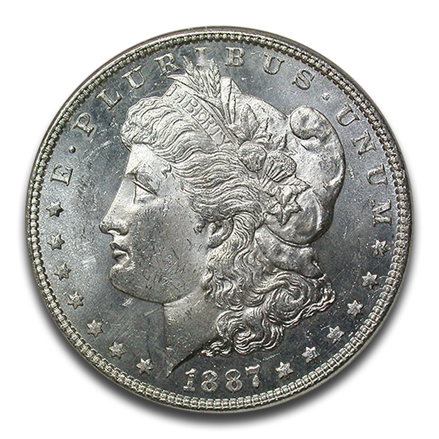 1887 Morgan Dollar MS-63 NGC (PL)