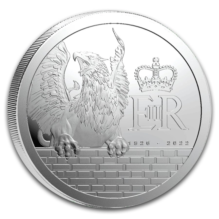 2026 Pitcairn Islands 1 oz Silver Coin Queen's Beasts: Griffin