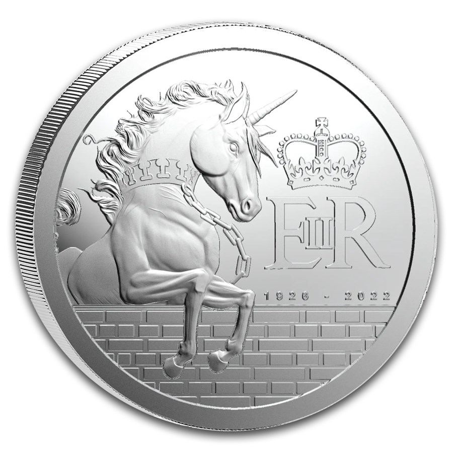 2026 Pitcairn Islands 1 oz Silver Coin Queen's Beasts: Unicorn