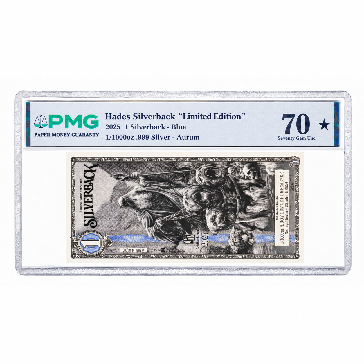 2025 1 Silverback Olympus Hades PMG 70 PPQ (Blue Standard)