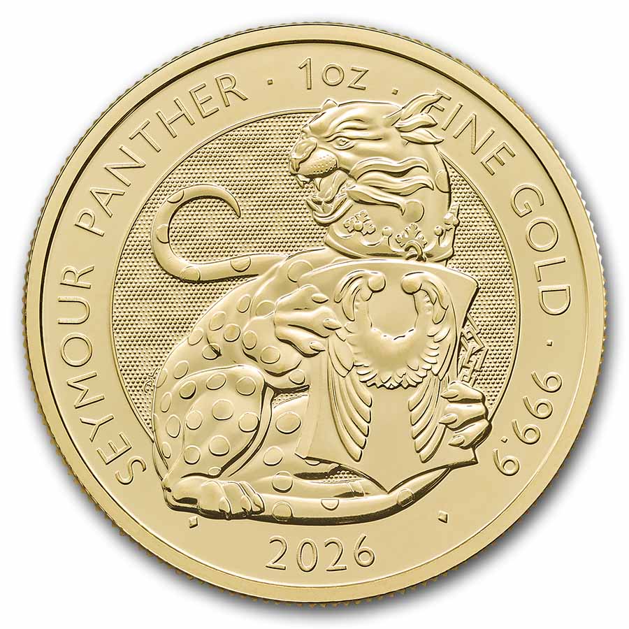 2026 GB 1 oz Gold The Royal Tudor Beasts The Seymour Panther BU