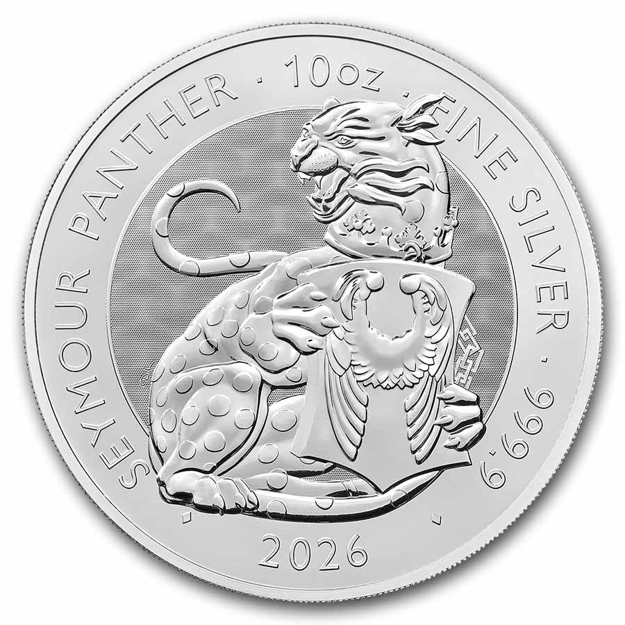 2026 GB 10 oz Silver Royal Tudor Beasts The Seymour Panther BU