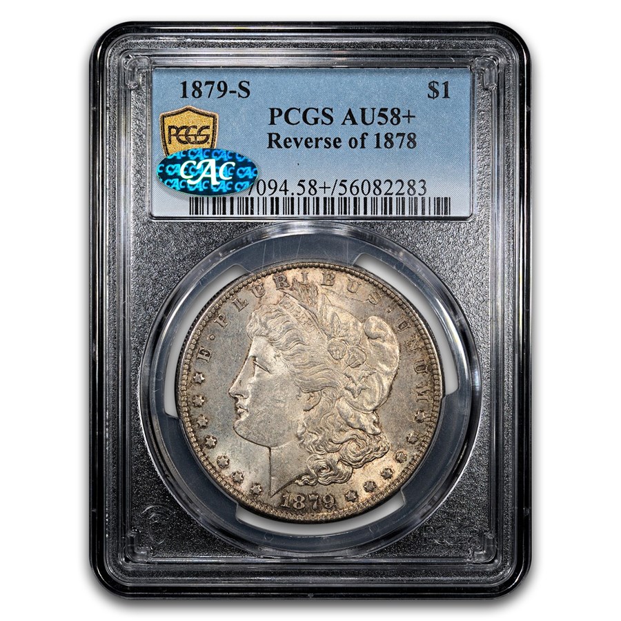 1879-S Morgan Dollar AU-58+ PCGS CAC